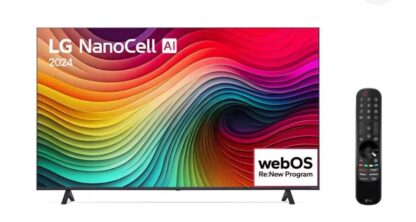 Smart Tv 4k 50 LG Nanocell 50nano80t Processador 5 Ger7 Ai