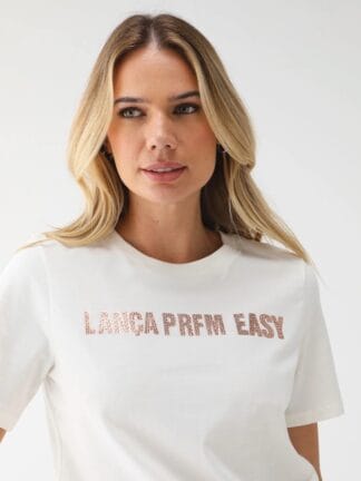 Camiseta Lança Perfume Reta Hotfix Off-White