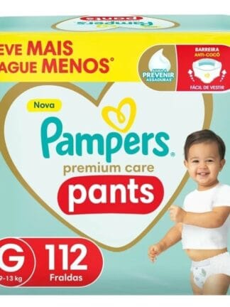 Pampers Pants Premium Care Fralda Fácil de Vestir G 112 Unidades