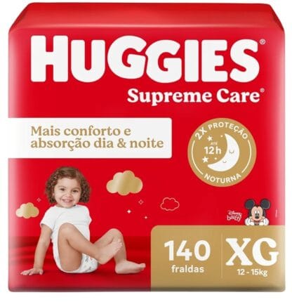 Huggies Fralda Supreme Care XG 140 Un
