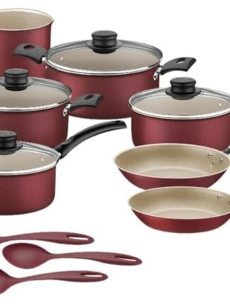 Jogo de Panelas Tramontina Turim com Revestimento Interno e Externo em Antiaderente  10 Peças