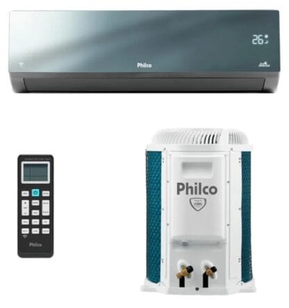Ar Condicionado Split Inverter Philco Espelhado 9000 Btus Quente e Frio 220v