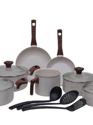 Mimo Style, Jogo de Panelas Cerâmica 10 Peças Indução Pratic Cook Marmol