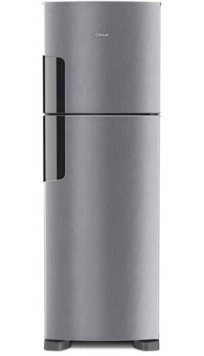 Geladeira Consul Frost Free Duplex 386 litros com Altura Flex cor Inox CRM44AK 110V