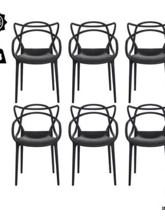 Kit 6 Cadeiras De Jantar