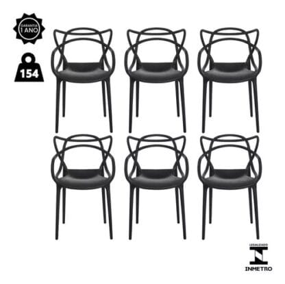 Kit 6 Cadeiras De Jantar