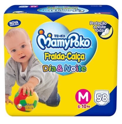 MamyPoko Fralda-Calça Dia&Noite M 58 Unidades