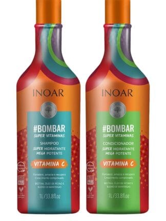 Bombar Crescimento Capilar Kit Shampoo e Condicionador 2x1L, Inoar