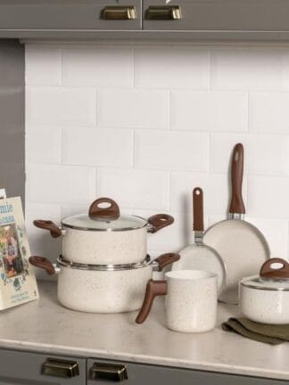 Jogo de Panelas 6 Peças Ceramic Life Smart Plus Brinox - Vanilla