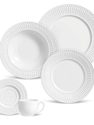 PORTO BRASIL APARELHO DE JANTAR 30 PEÇAS ROMA BRANCO