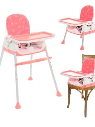 Maxi Baby Cadeira de Alimentação 3 em 1,Cinto de 3 pontos, Apoio para os Pés(Até 23kgs),