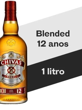 Whisky Chivas Regal 12 anos Blended Escocês - 1 litro