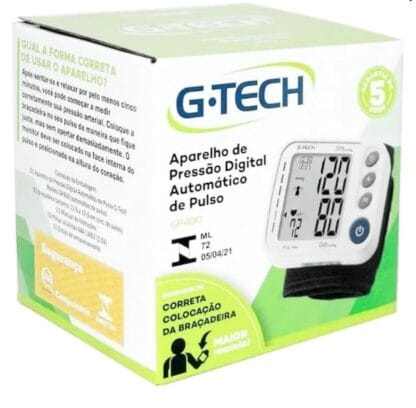 G-Tech Aparelho de pressão digital de pulso GP400, Branca