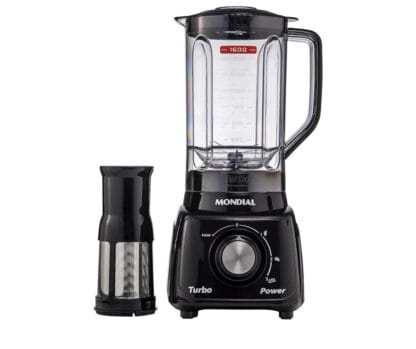 Liquidificador Turbo Power, Mondial, Preto, 550W, 110v- L-99 FB