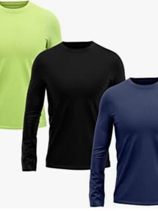 Kit 3 Camiseta DF Masculina Manga Longa Proteção Solar UV +50 Segunda Pele