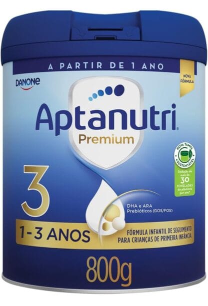 Danone Nutricia - Aptanutri Premium 3, 1-3 anos, Fórmula de Seguimento, 800g