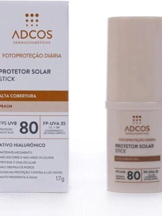 Adcos, Protetor Solar Tonalizante Stick FPS80 Peach 17g