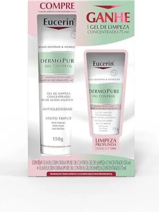 Kit Eucerin Gel de Limpeza Facial Concentrado 150ml + 75ml