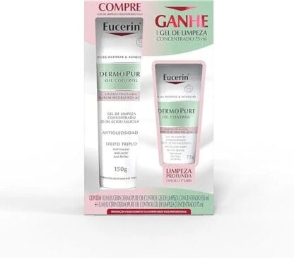 Kit Eucerin Gel de Limpeza Facial Concentrado 150ml + 75ml