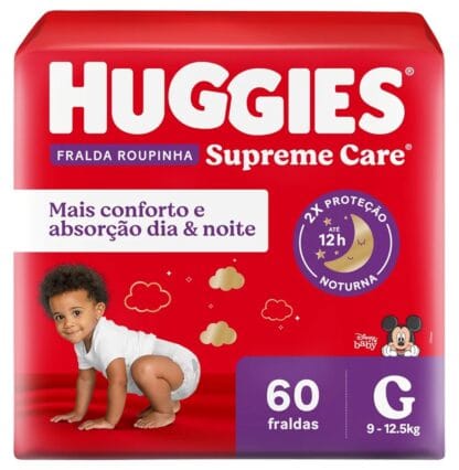 Huggies Fralda Roupinha Supreme Care G 60 Un