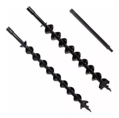 Kit Brocas 6x80cm + 8x80cm + Extensor 40cm - Perfurador Solo
