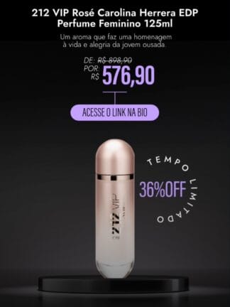 212 VIP Rosé Carolina Herrera Eau de Parfum - Perfume Feminino 125ml