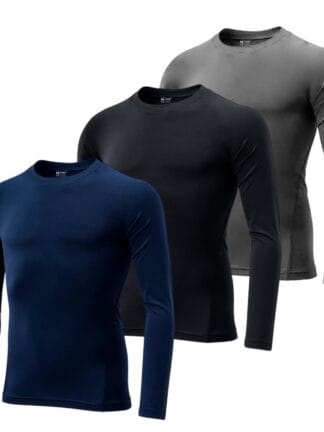 Kit 3 Camisetas Térmicas Proteção Solar Uv 50+ Manga Longa Dry Fit by ZAROC