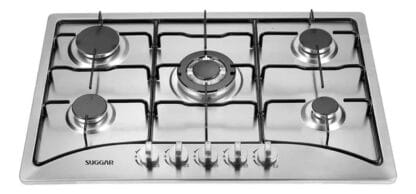Fogão De Mesa Cooktop 5 Bocas Aço Inox À Gás Suggar Fg5135ix