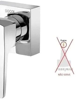 Acabamento Registro de 1/2, 3/4 e 1 Lift Docol Cromado