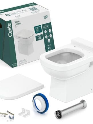 Kit de bacia convencional e itens de instalação Elite - Celite