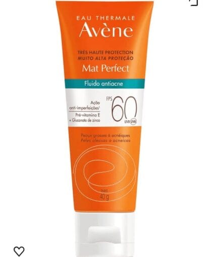 Mat Perfect Fluido Antiacne FPS 60 - Proteção Solar, Avène, 40g