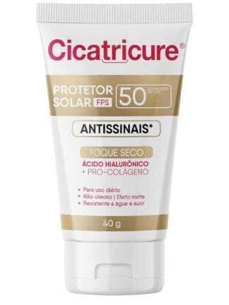 Cicatricure Protetor Solar Antissinais Efeito Matte Fps 50 40G