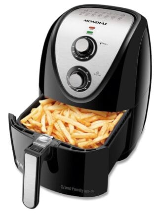 Fritadeira Sem Óleo Air Fryer 5L, Mondial, Preto/Inox, 1900W, 110V - AFN-50-BI