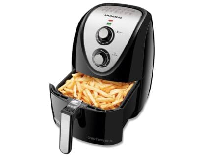 Fritadeira Sem Óleo Air Fryer 5L, Mondial, Preto/Inox, 1900W, 110V - AFN-50-BI