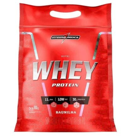 Integralmédica - Hipercalórico Nutri Whey Protein Pouch - 900g - Baunilha