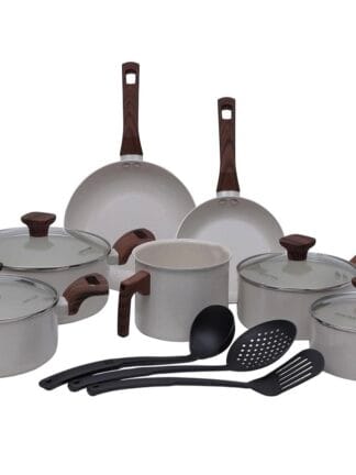 Mimo Style, Jogo de Panelas Cerâmica 10 Peças Indução Pratic Cook Marmol