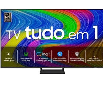 Samsung Smart TV 65" QLED 4K 65Q65D - Tecnologia de Pontos Quânticos, Design AirSlim