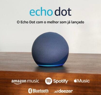 Echo Dot 5ª geração | O Echo Dot com o melhor som já lançado | Cor Azul