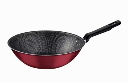 Panela Wok Tramontina Loreto com Revestimento Interno e Externo Antiaderente Starflon Max 28 cm - Vermelho