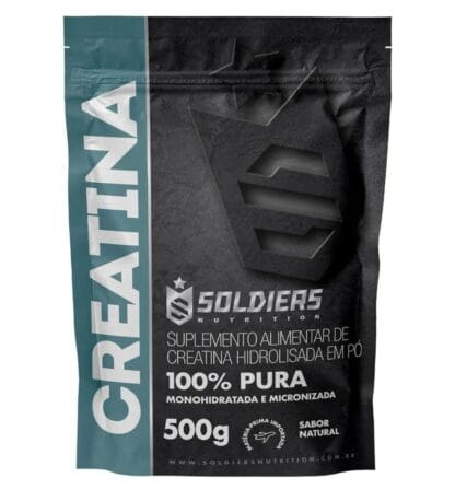 Creatina Monohidratada 500g - 100% Pura Importada - Soldiers Nutrition
