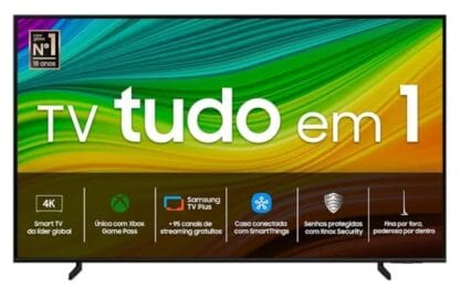 Samsung Smart TV 65" QLED 4K 65Q60D - Tecnologia de Pontos Quânticos, Design AirSlim, Gaming Hub