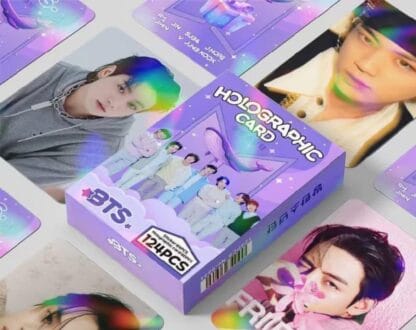 KPOP 124pcs/box Cartões Fotográficos BTS
Bangtan Boys Holográfico LOMO Cartão Coleção Laser