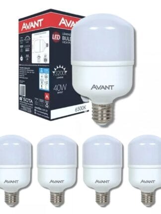 Kit 5 Lâmpada 40w Alta Potência Branco Frio 6500k Bivolt E27 Cor da luz Branco-frio 110V/220V