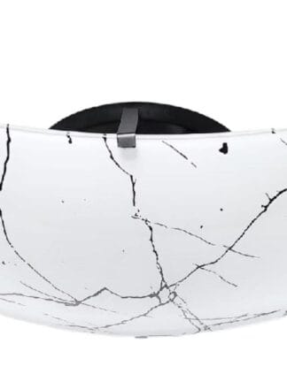 Lustre Plafon Sobrepor Quadrado 250 Mármore Preto Decorativo 2 Lampadas