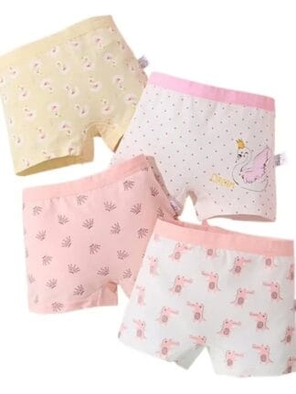 Kit 3 Calcinha Box Shortinho Feminina Menina Infantil Juvenil Boxer Calcinhas Algodão Confortável Criança