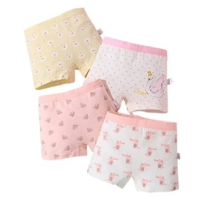 Kit 3 Calcinha Box Shortinho Feminina Menina Infantil Juvenil Boxer Calcinhas Algodão Confortável Criança