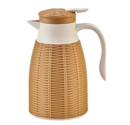 Garrafa Térmica (CHÁ, CAFÉ ou ÁGUA) 1 Litro Rústica/Rattan