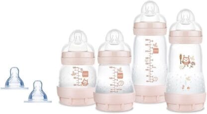 MAM Baby Kit 4 Mamadeiras Easy Start Gift Set Anticólica e Menos Bolhas de Ar