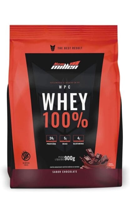 Whey 100% Refil, New Millen, Refil 900G