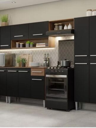 Cozinha Completa Madesa Emilly com Armário e Balcão